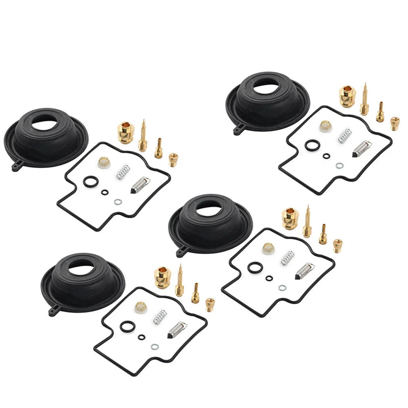 Kawasaki ZZR600D Carburetor Repair Kit Diaphragm Rebuild 4x (1990-1992)