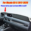Mazda CX-5 Dashboard Cover / Pad Mat / Black Leather (2017–2020)
