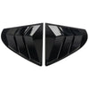 Mitsubishi Lancer EVO Gloss Black Side Vent Window Louver Cover Trim (09-16)