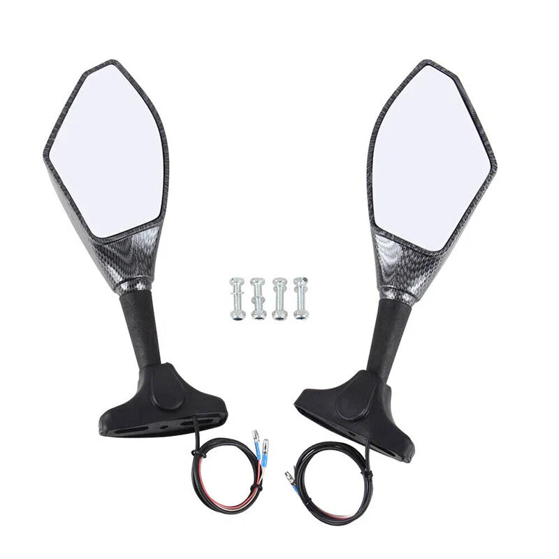 Honda CBR 600 F3 F4 2 x Motorcycle Rearview Mirrors with LED Turn Signals