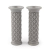 Grey Black Motorcycle Motocross Dirtbike Rubber Hand Grips (AU)