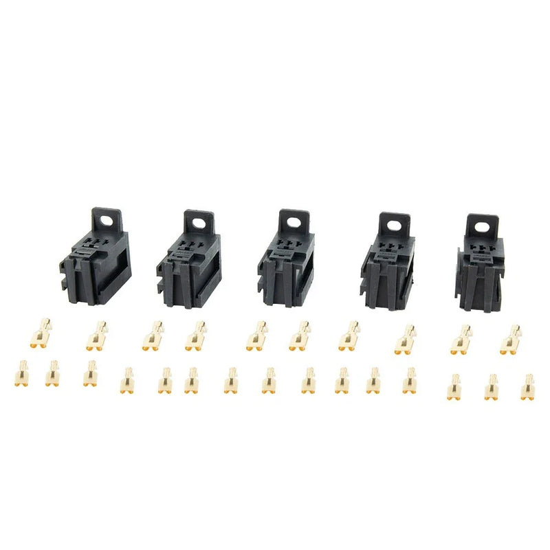 5pcs 12V/24V 60AMP 5-Pin Relay Socket