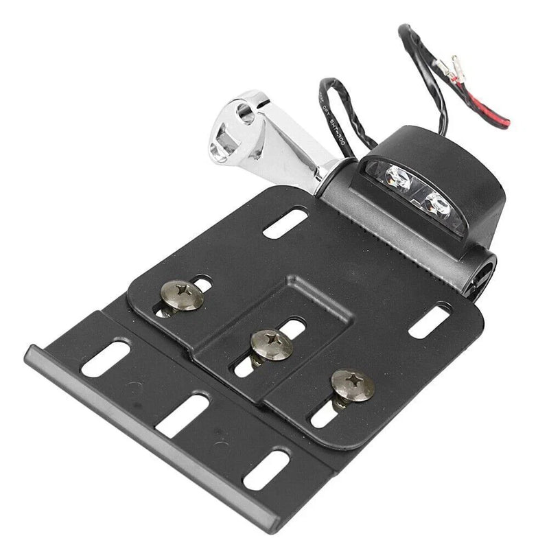 Harley Sportster XL883 XL1200 Steel Side Mount License Plate Bracket (2004-2023)
