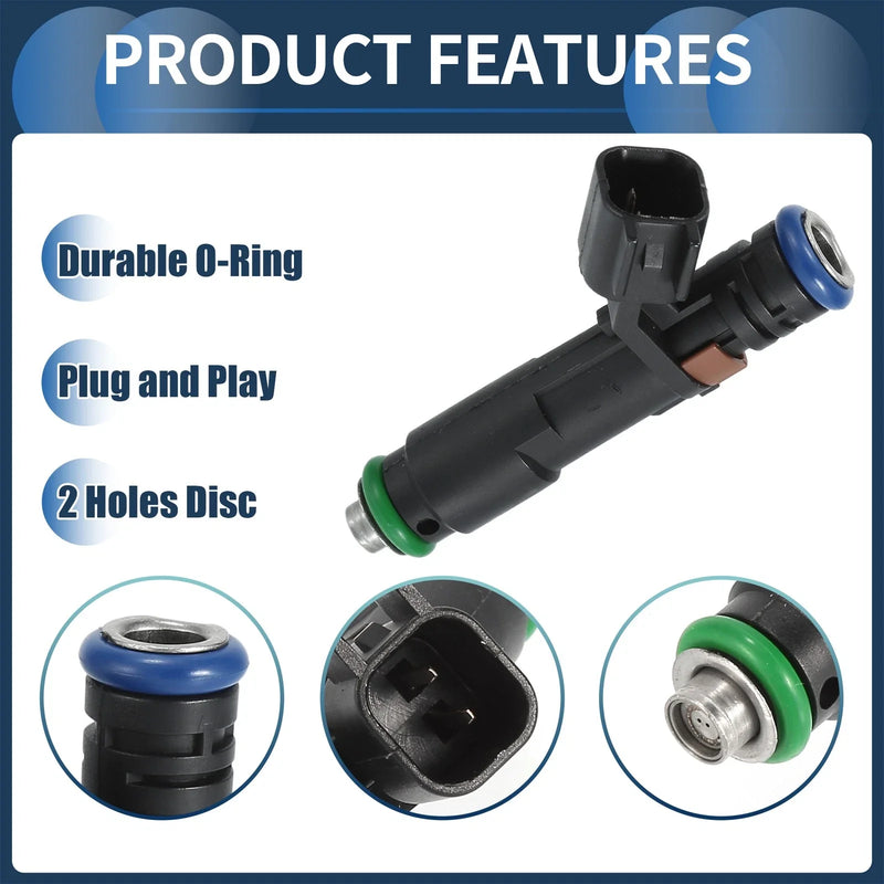 Ford F-150 V8 5.4L (2005-2006) - 8 Pcs Black Fuel Injector Set