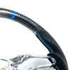 Porsche 911, 718, Boxster, Cayman, Macan Carbon Suede Blue Steering Wheel (2016-2023)