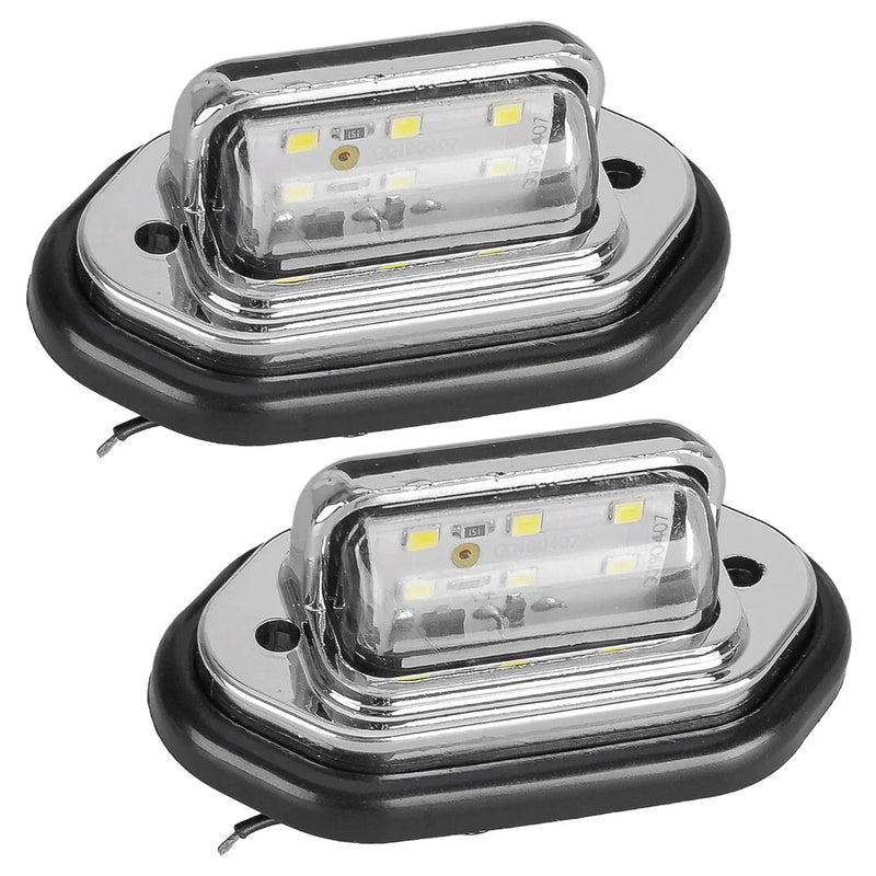 Marine Boat RV Waterproof Tail Light LED License Plate Tag Lights