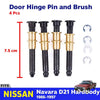 Set 4 Door Hinge Pins Bushing Kit Fits Nissan Navara D21 Pickup Truck 1986-97 DE