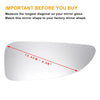 Nissan, Opel, Renault Right Lower Side Mirror Glass w/ Adhesive