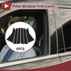 Infiniti FX35 FX45 Black 6 Pcs Door Pillar Window Trim (2009 - 2019)