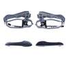 BMW X5 4pcs Rear LH+RH Primed Black Door Handle and Carrier (2000–2007)