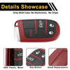 Dodge Charger Black Red Key fob Shell Case 4 Button