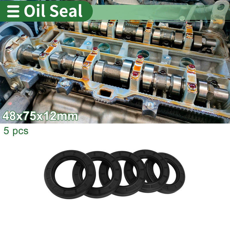 Make Model Oil Seal / 48x75x12mm / Rotary Shaft Seal NBR Rubber