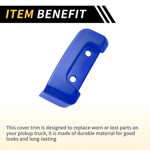 Jeep Wrangler JL JLU (2018-2024) Blue Rear Door Latch Lock Cover Trim