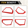 Jeep Wrangler JL JLU (2018-2024) - ABS Red A Pillar Speaker Cover Trim