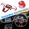 Dodge Charger Challenger 2015-2020 Red Steering Wheel Trim Set