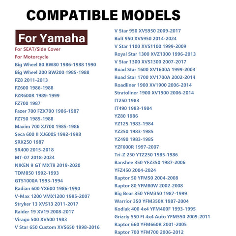 Yamaha YFZ450 Warrior Raptor Big Bear Grizzly Rubber Pad Seat (2004–2010)