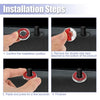 Mercedes Benz E C Class GLC 4 x Red Bling Car Door Lock Stickers (2015-2019)