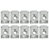 Sheet Metal Trim Clamps 10 x M6 Galvanized Snap Nuts (No Year)