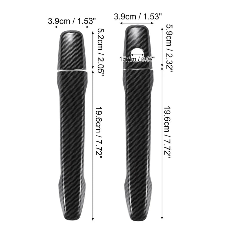 Mitsubishi 4 x Carbon Fiber Door Handle Covers