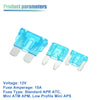 3 x Car Fuse Tap with 3 x 15A Mini Low Profile Fuses
