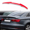 Audi A3 / S3 / RS3 8V (2013-2020) Red LY3J V Style ABS Boot Spoiler