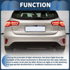 Ford Focus Sedan (2019-2020) Red 1pc Rear Left Bumper Reflector