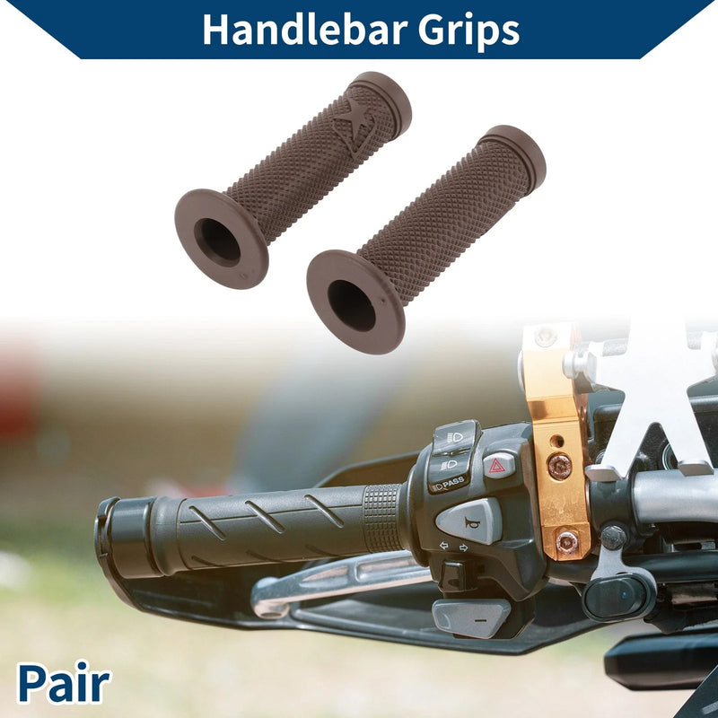 Motorcycle 7/8 22mm Hand Grips Coffee
