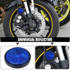 Motorcycle Garbage Cans Car Blue 10 x Universal Round Shape Reflectors