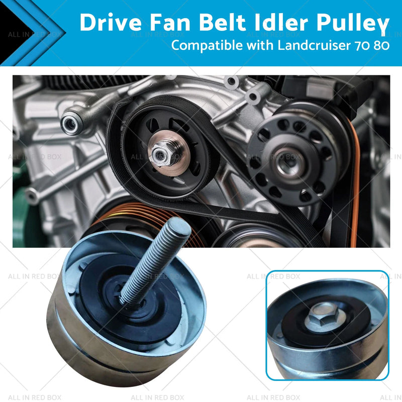 Toyota Landcruiser 70 80 100 Drive Fan Belt Idler Pulley (1990-2007)
