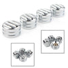 Harley Twin Cam 4 x Chrome Head Bolt Cover Caps (1999-2023)