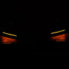 17-21 Honda Civic Si & Hatchback Gloss Black LED Front Bumper Lip