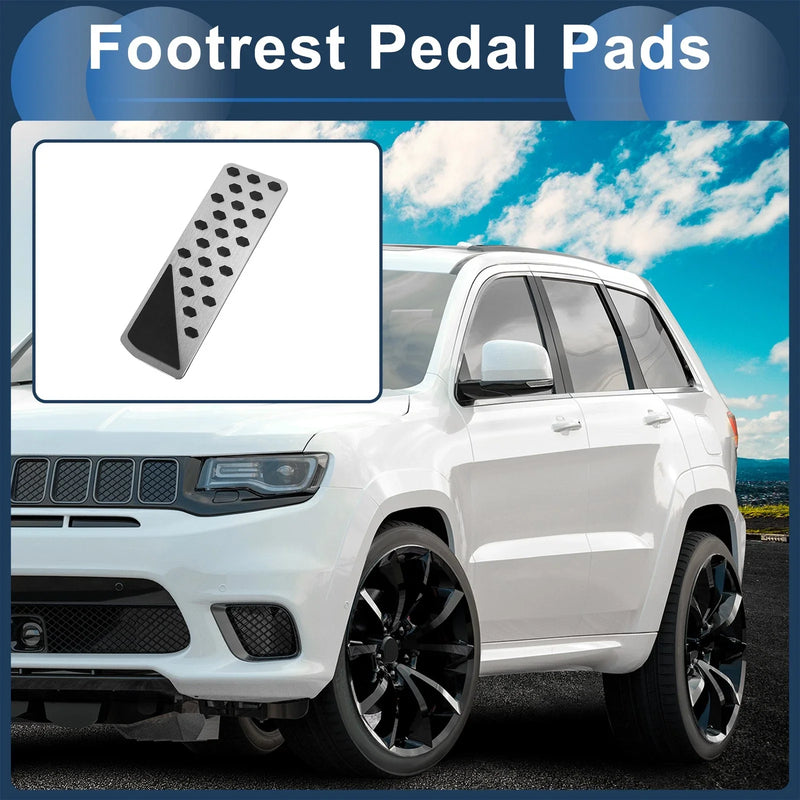Jeep Grand Cherokee (2022-2025) - Silver Tone Footrest Pedal Cover
