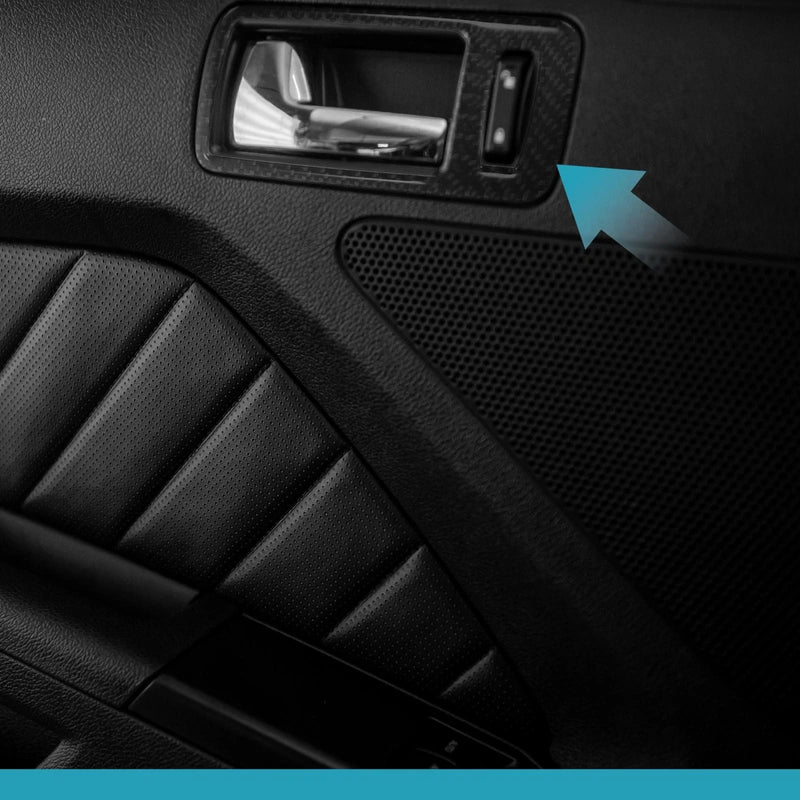 Ford Mustang Car Door Handle Bowl Carbon Fiber Trim Cover (09-13)