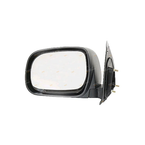 Toyota Hilux Left Black Manual Side Door Mirror (2005–2015)