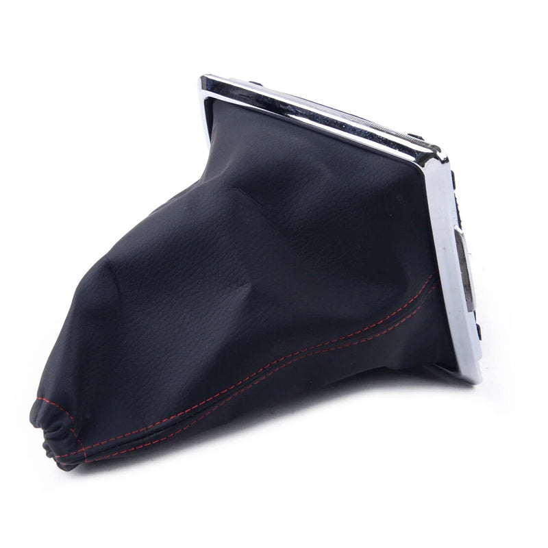 Ford Focus Manual Shift Boot Knob Cover Red Stitching (2005-2012)