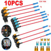 10 x 12V automotive fuse adapter with connector and fuse holder