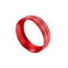 Ford F150 XLT (2015-2019) Red 4pcs Air Conditioner Knob Ring Covers