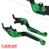 BMW S1000RR S1000R CNC Green Extendable Brake Clutch Levers (2015-2019)