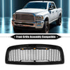 Dodge Ram 3500 (2010) Gloss Black Front Grille Assembly with LED Lights