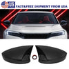 Honda Civic OX Horn Carbon Black Rear View Mirror Cover Caps (2022-2023)