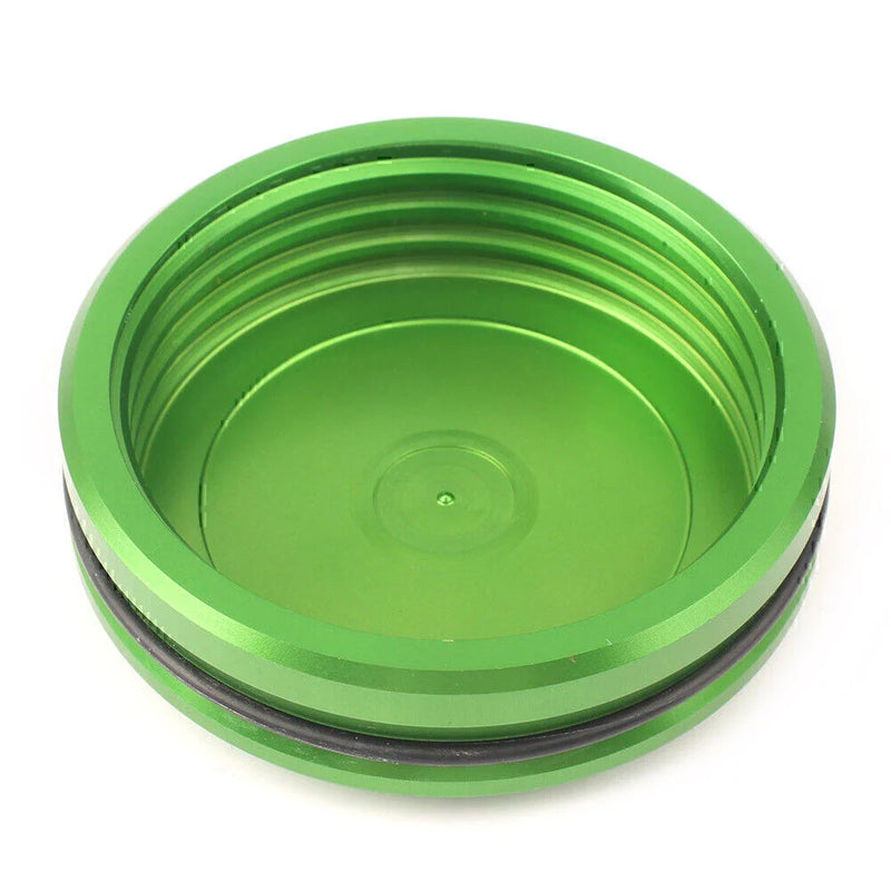Honda Yamaha Suzuki BMW 52MM Rear Brake Fluid Reservoir Guard Aluminum Green