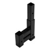 Dual 2in Trailer Receiver Hitch Rise-Drop Adapter Extension Tow 4000LB