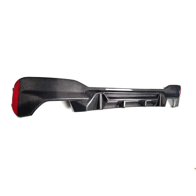 BMW 5 Series G30 M Sport 2017-23 Real Carbon Fiber Rear Bumper Diffuser Lip