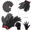 Builders Grip Palm Protective 12 Pairs Nylon PU Safety Coating Working Gloves
