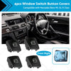 Mercedes Benz ML W164 W212 4PCS Driver Window Switch Button Covers