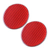 Red Carbon Fiber Car Cup Holder Pads Non-Slip Mat Universal