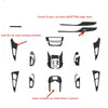 Audi A6 C7 Carbon Fiber Interior DIY Trim Stickers Decals Cover (2012–2018)