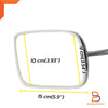 Peugeot 504 Chrome Fender Door Wing Side Mirrors (1968-1983)