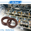 Oil Seal 25x35x10mm FKM Rubber Brown 2 x
