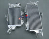 Kawasaki KX125 KX 125 Aluminum Radiator + Green Hose (1990-1991)